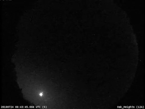 This bright fireball streaked across the skies over Ontario at around 2:44 a.m. ET, July 24.