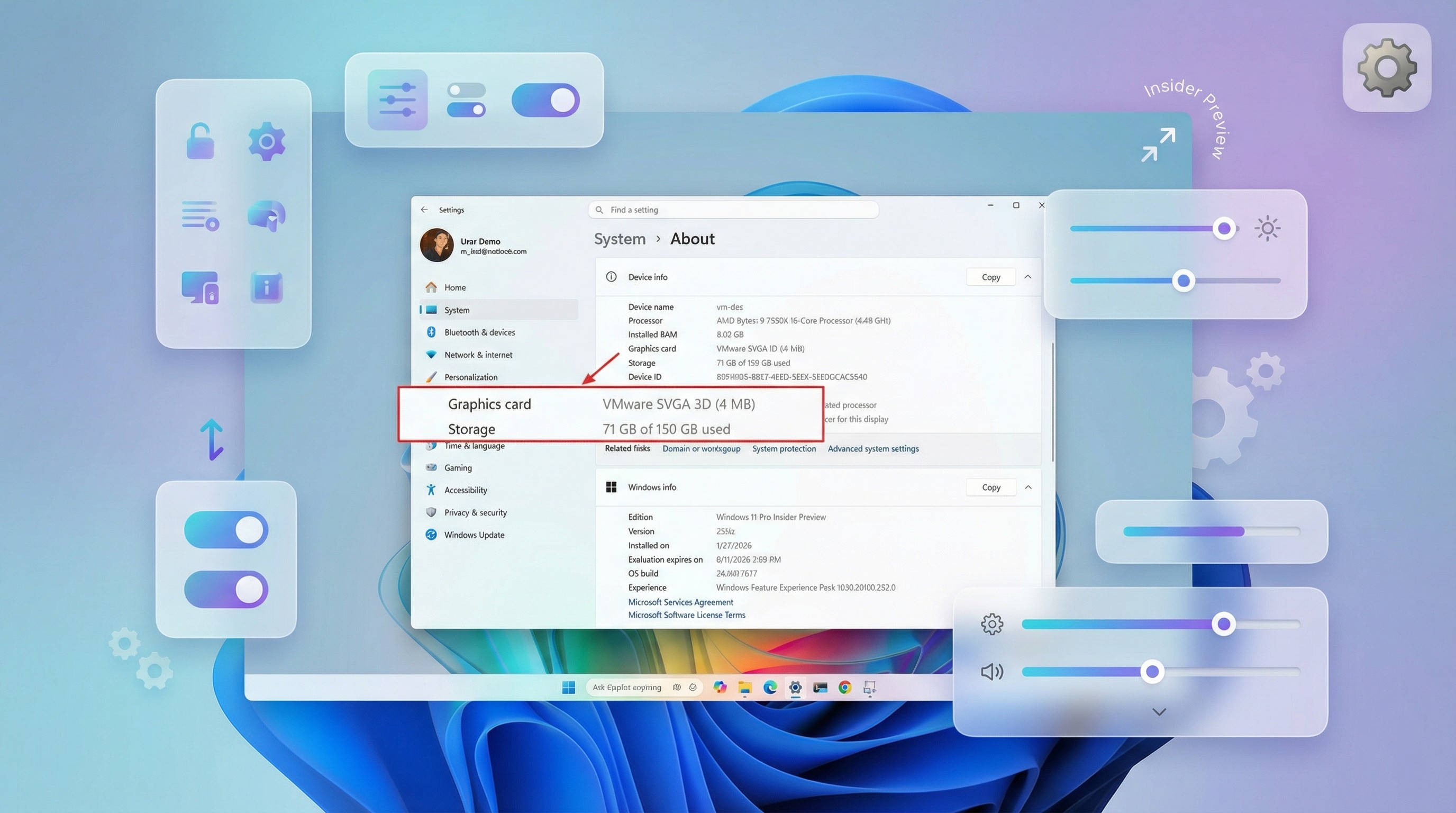 Mockups showing Windows 11 Insider builds update and feature roundup for February 2026
