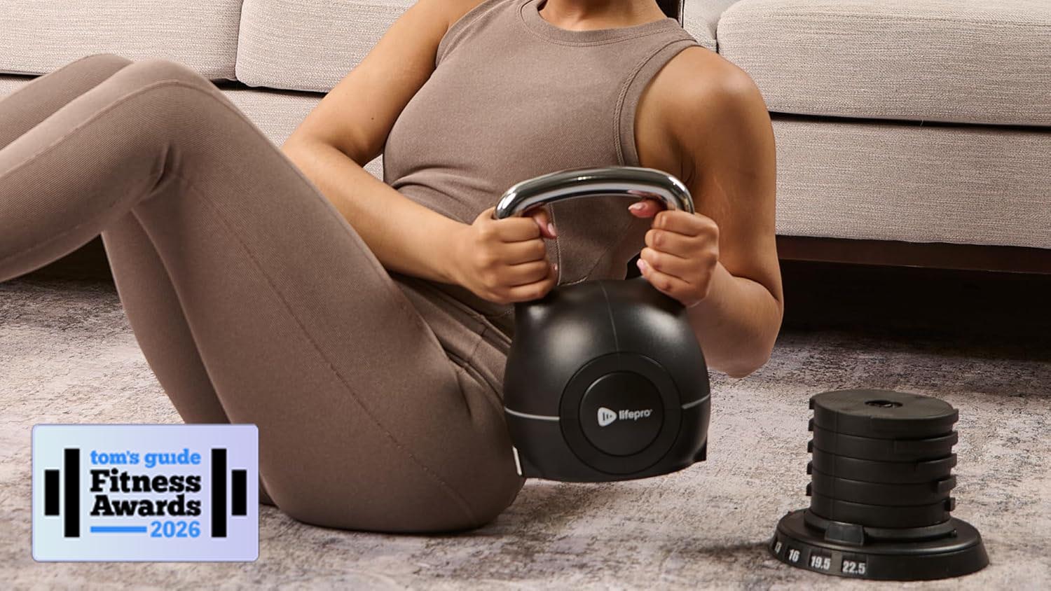 a photo of the Lifepro PowerStone Boulder Adjustable Kettlebell