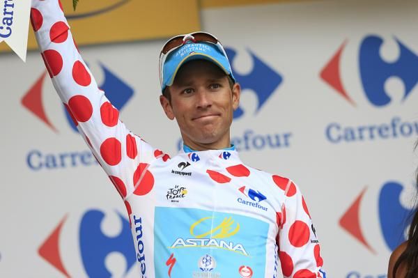 Fredrik Kessiakoff enjoys another trip to the climber's podium