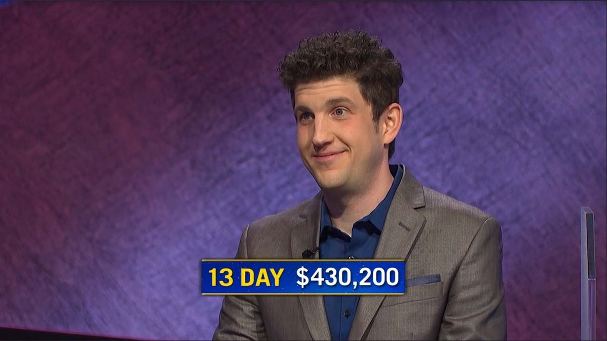 Matt Amodio, a graduate studio from New Haven, Conn., has won 13 &#039;Jeopardy!&#039; matches in a row.