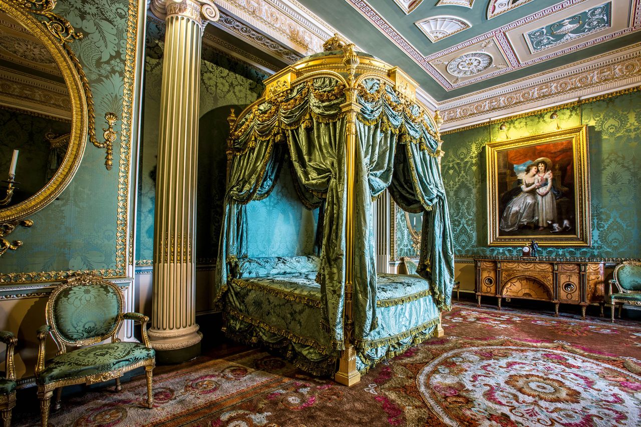 Glittering once more: the restored State Bed at Harewood House, West Yorkshire.