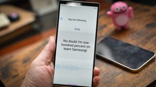 Bixby custom voice feature alongside Apple's personal voice on iOS 17
