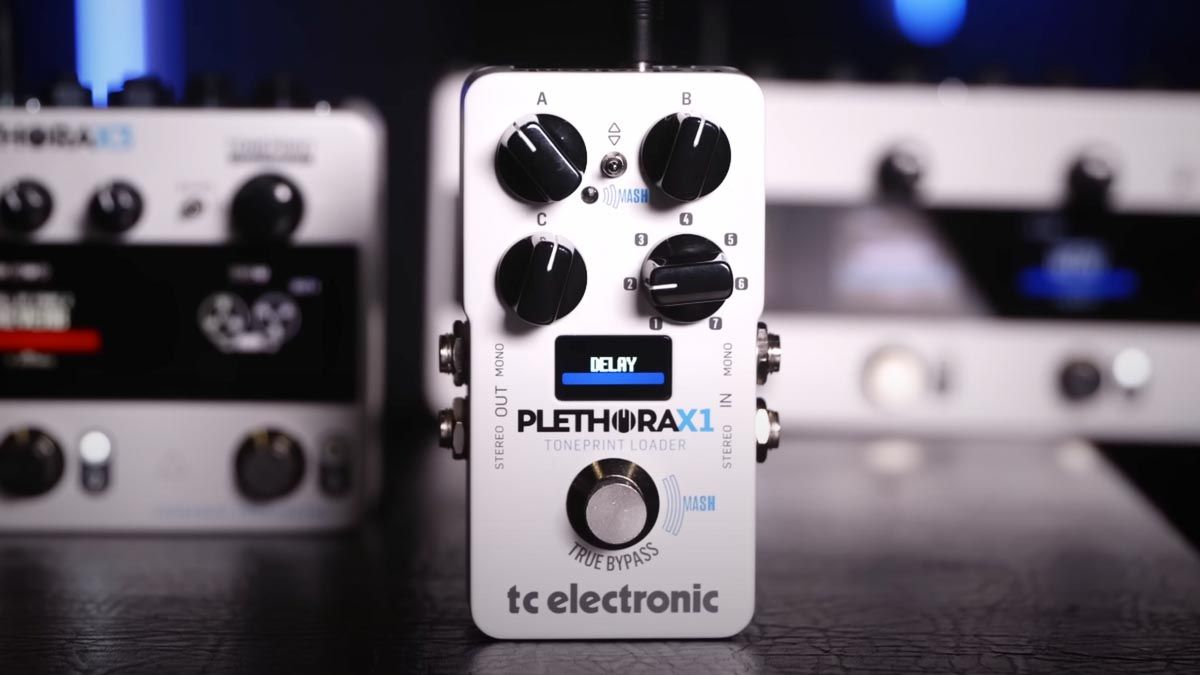 TC Electronic Plethora X1: a dedicated Toneprint loader that offers 14 effects via one compact stompbox