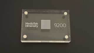 A close-up of the MediaTek Dimensity 9200