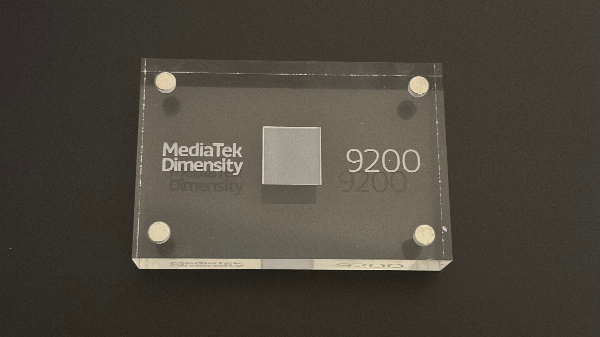 Un primer plano del MediaTek Dimensity 9200