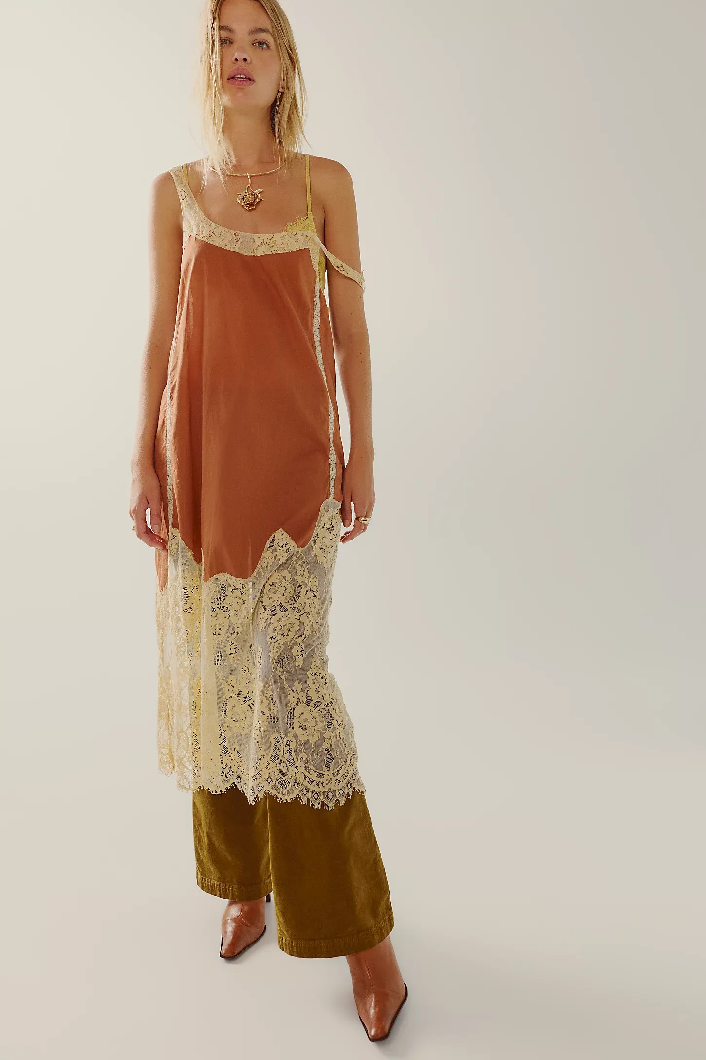 Free People, Finally Found It Midi Slip Dress