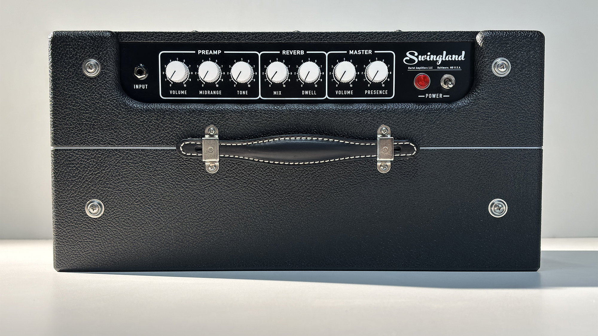 A photo detail of the Bartel Amplifiers Swingland 1x12 combo