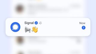 Signal release chat feature