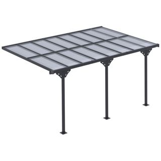 Wall attached pergola/awning 