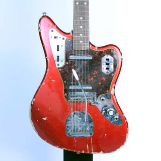 Oliver Ackermann's red Fender Jaguar