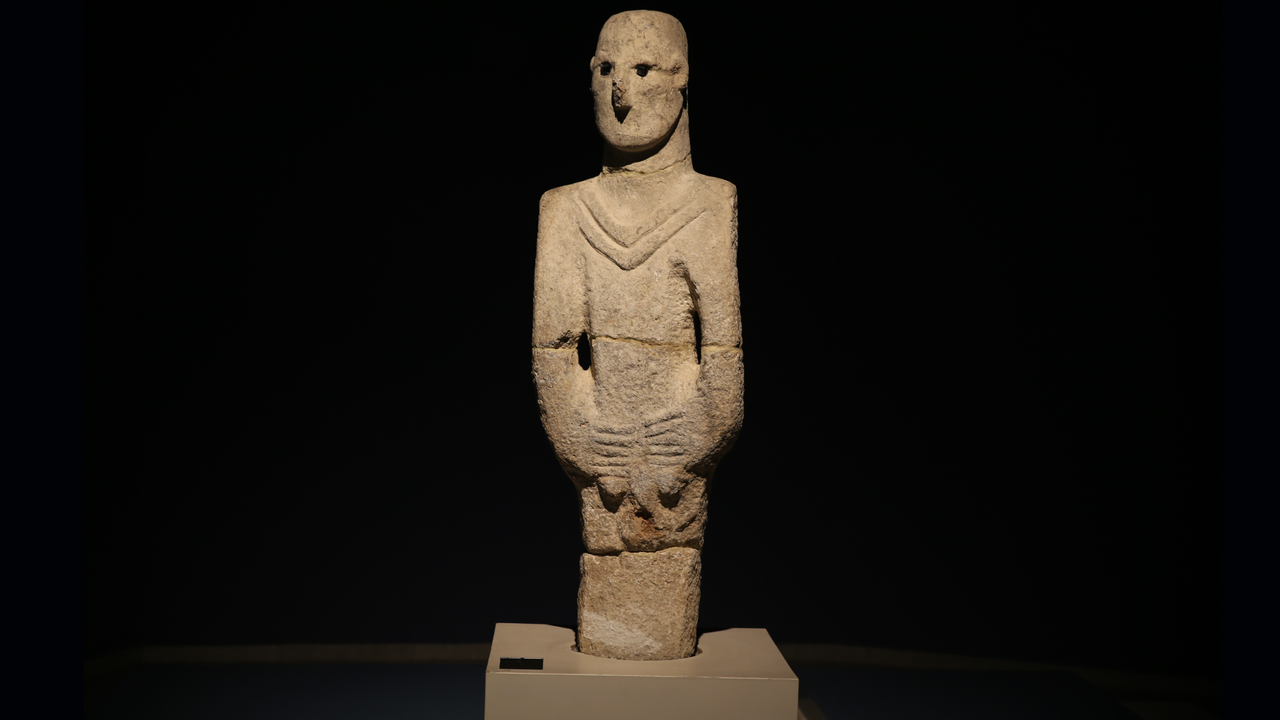 Urfa Man: An 11,500-year-old life-size statue of a man holding his penis