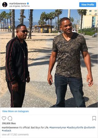 Martin Lawrence Instagram with Will Smith