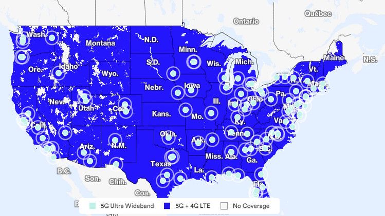 visible coverage map as on april 2025