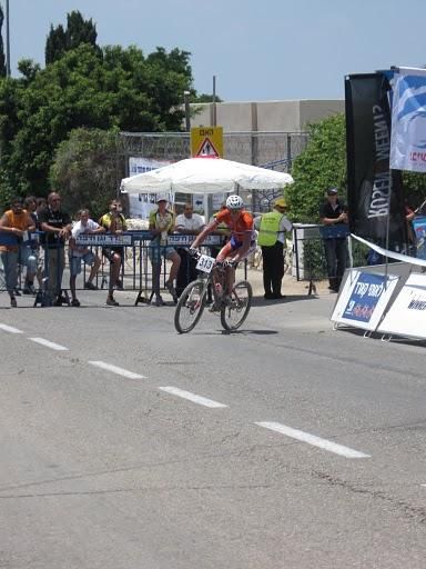 Niels Wubben (Netherlands) rolls into the finish.