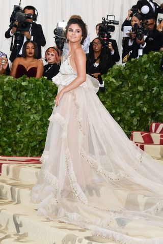 Selena Gomez attends the Heavenly Bodies: Fashion & The Catholic Imagination Costume Institute Gala at the Metropolitan Museum of Art on May 7, 2018 in New York City.