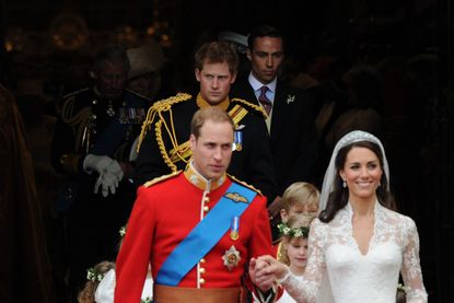 Prince William Kate Middleton wedding day Prince Harry