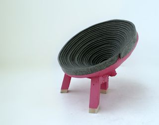 coiled felt chair