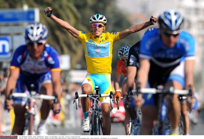 2010 and Moinard wins the final stage but Contador claims the overall