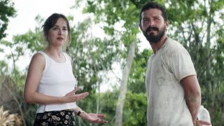 Dakota Johnson and Shia LaBeouf in The Peanut Butter Falcon