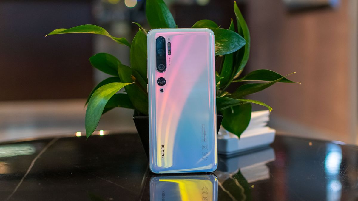 Xiaomi Mi Note 10 on a table