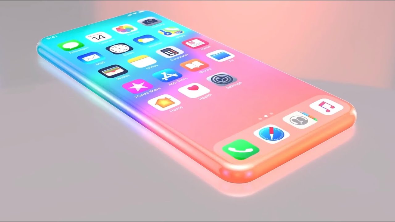 Fan-made render of an iPhone with an all-glass design