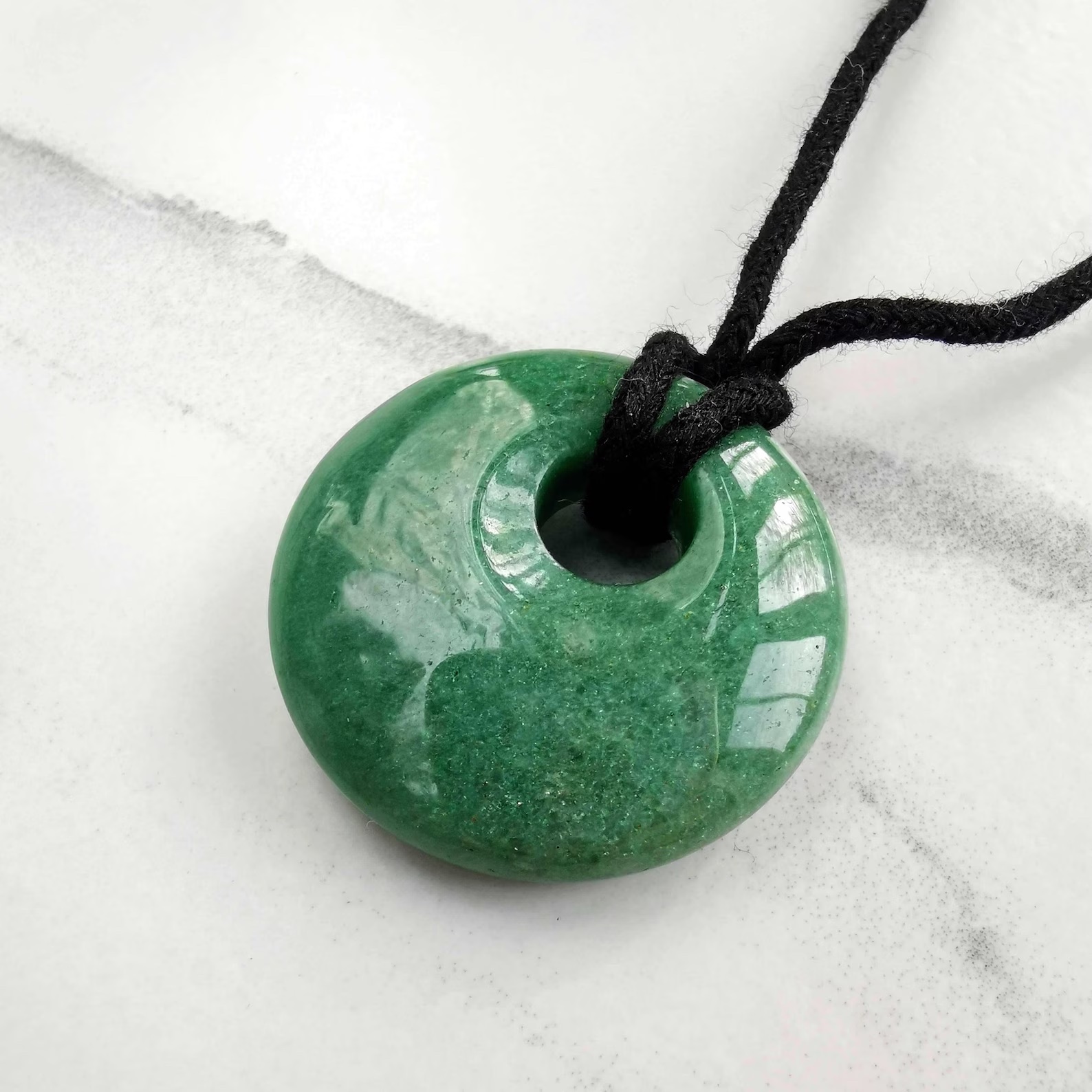 Etsy, Green Stone Necklace