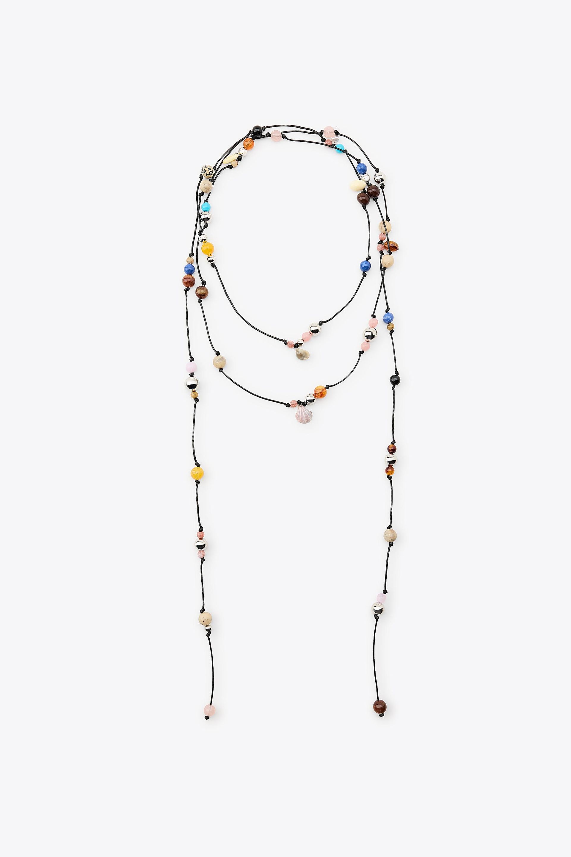 Multi-Way Beaded Cord Necklace
