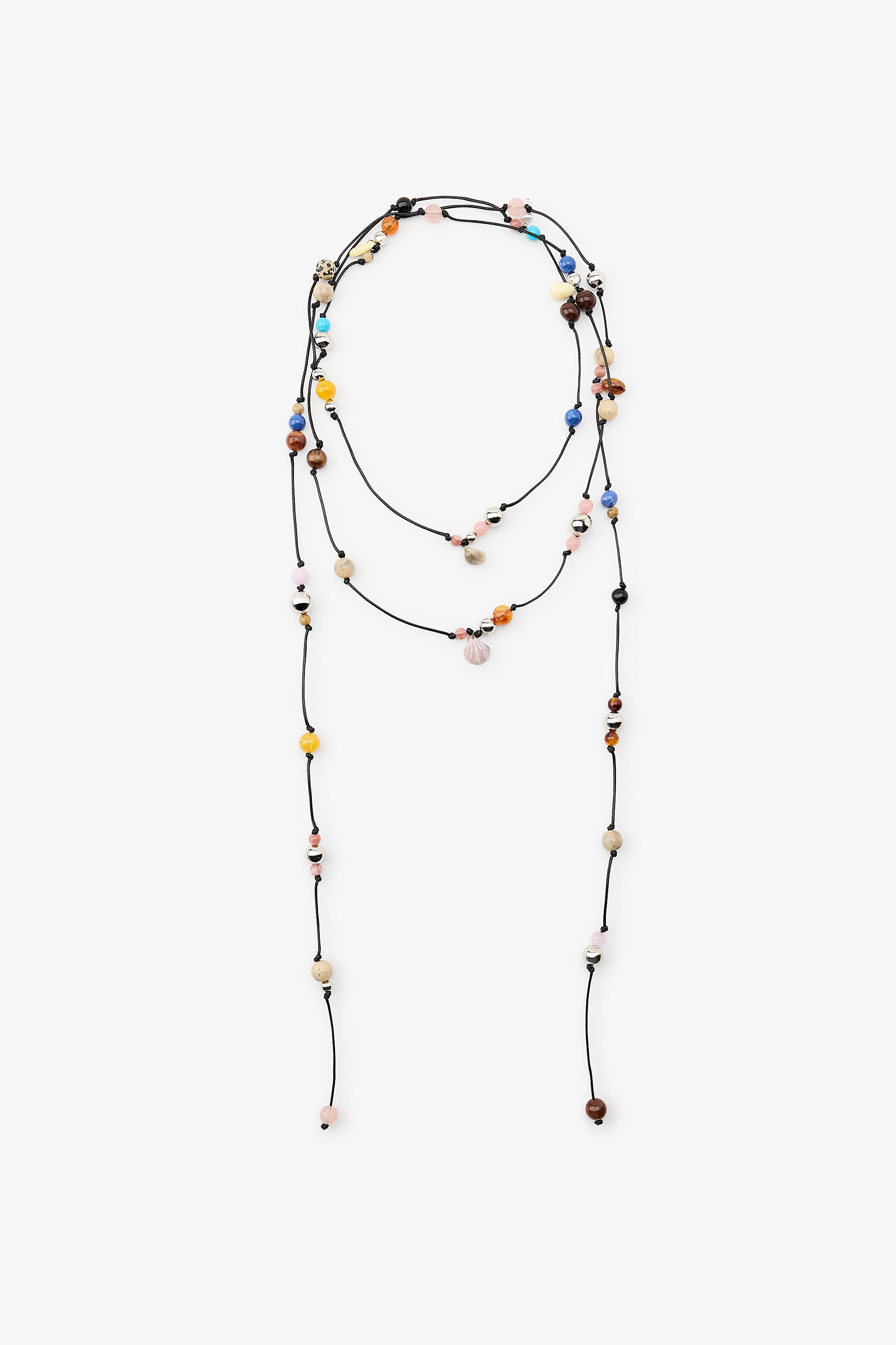 Multi-Way Beaded Cord Necklace