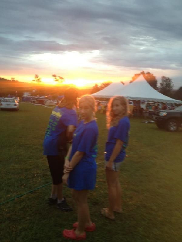 Amazing volunteers and an amazing day to volunteer! These great ladies spend a very long day at Aid Station #5 at the top of Shenandoah Mountain.