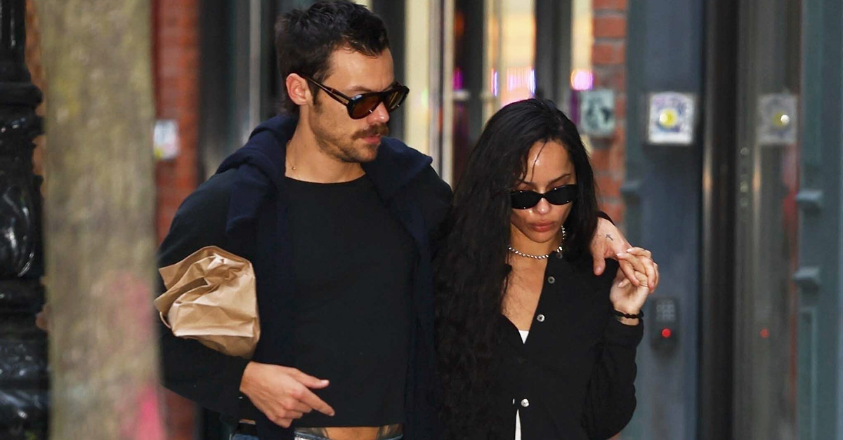 Spotted on Zoë Kravitz on a Stroll With Harry Styles: Fall 2025's It-Girl Denim Trend