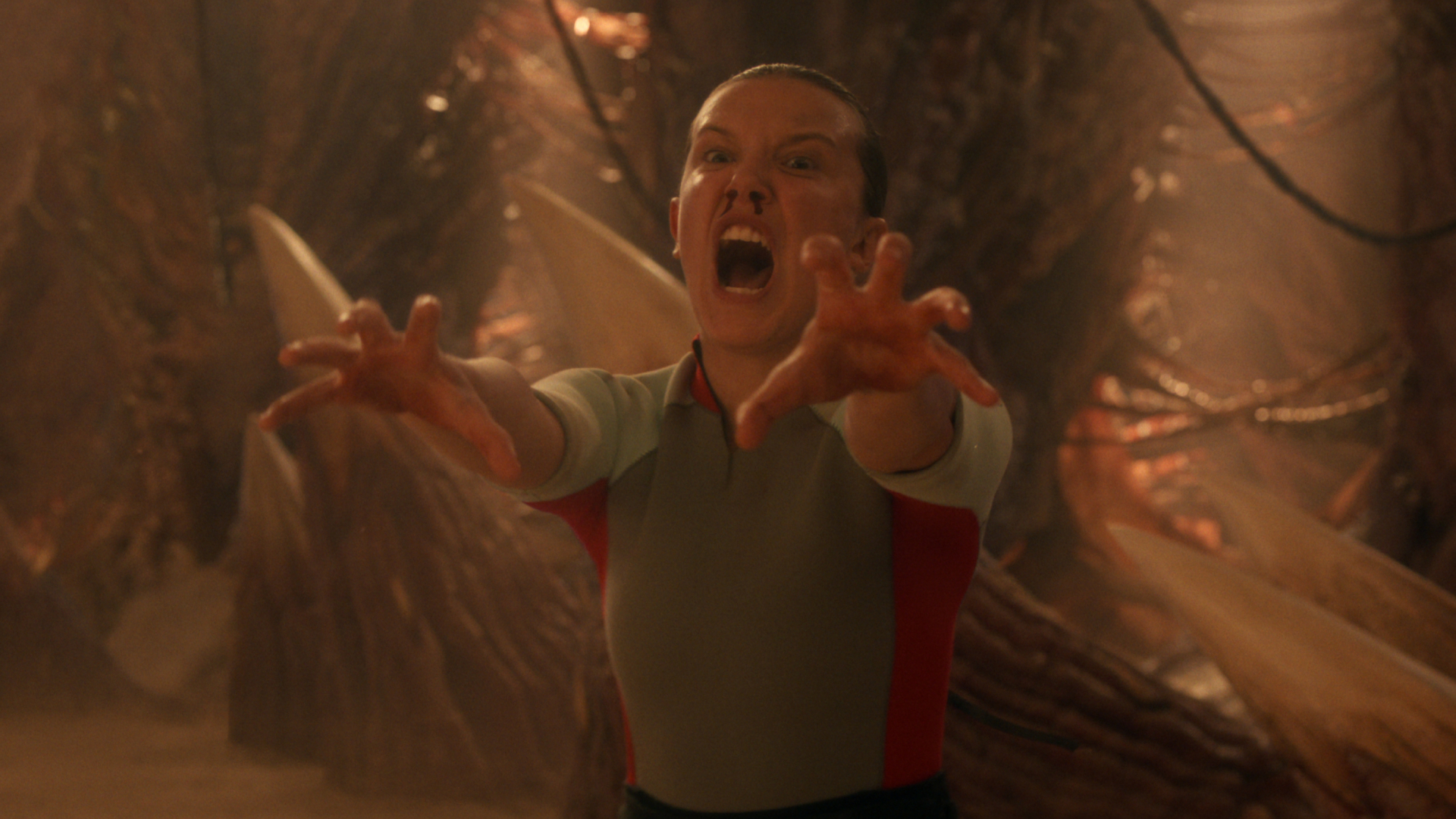 Millie Bobby Brown as Eleven in Stranger Things season 5