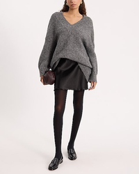 Express V-Neck Oversized Sweater