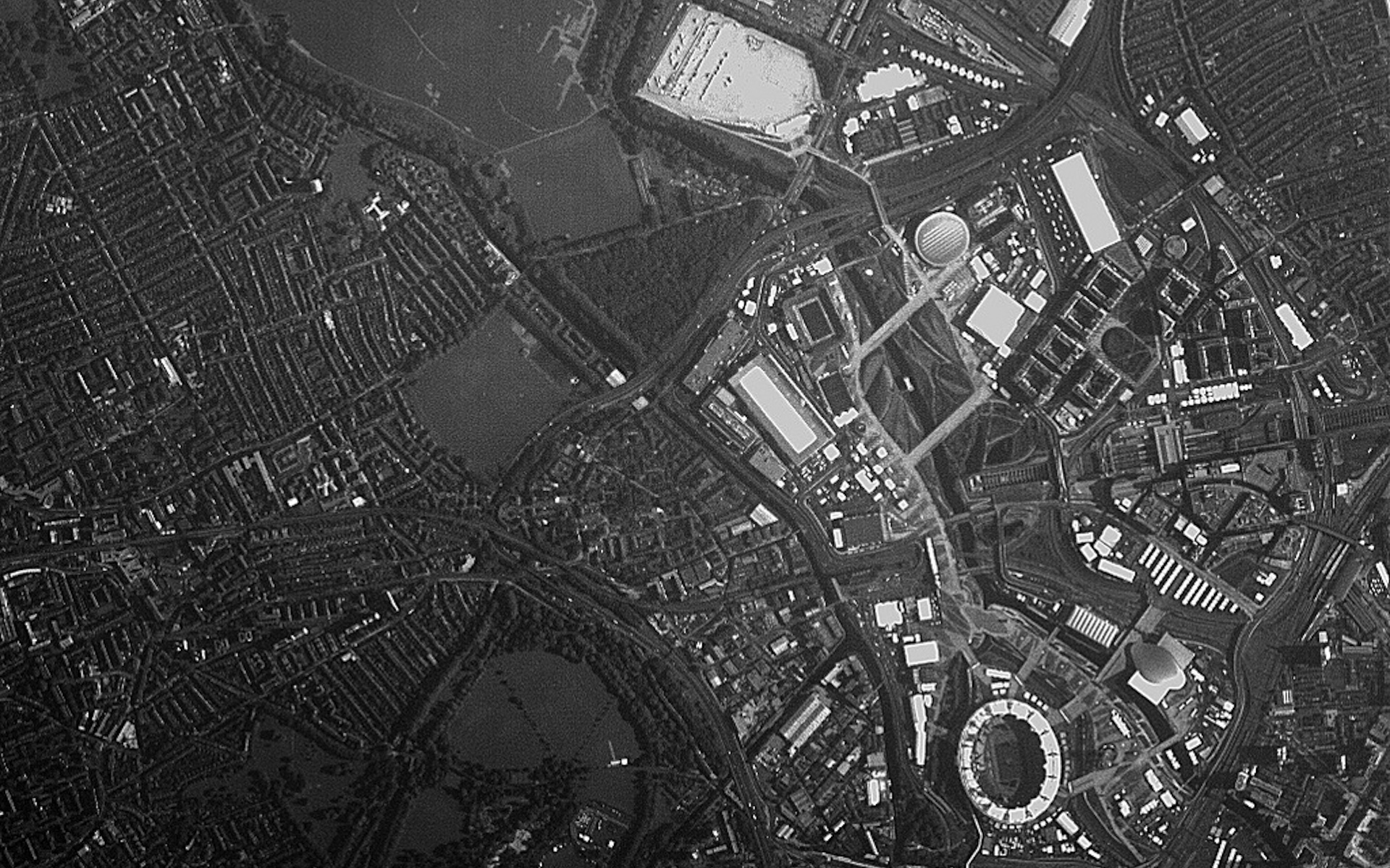 Aerial Shot of the London Olympic Park