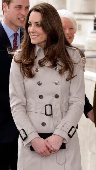 Kate Middleton arrives for a visit to Belfast City Hall on March 8, 2011 in Belfast