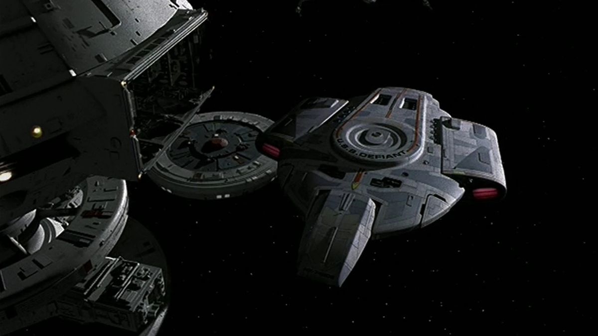 The USS Defiant from Star Trek: Deep Space Nine