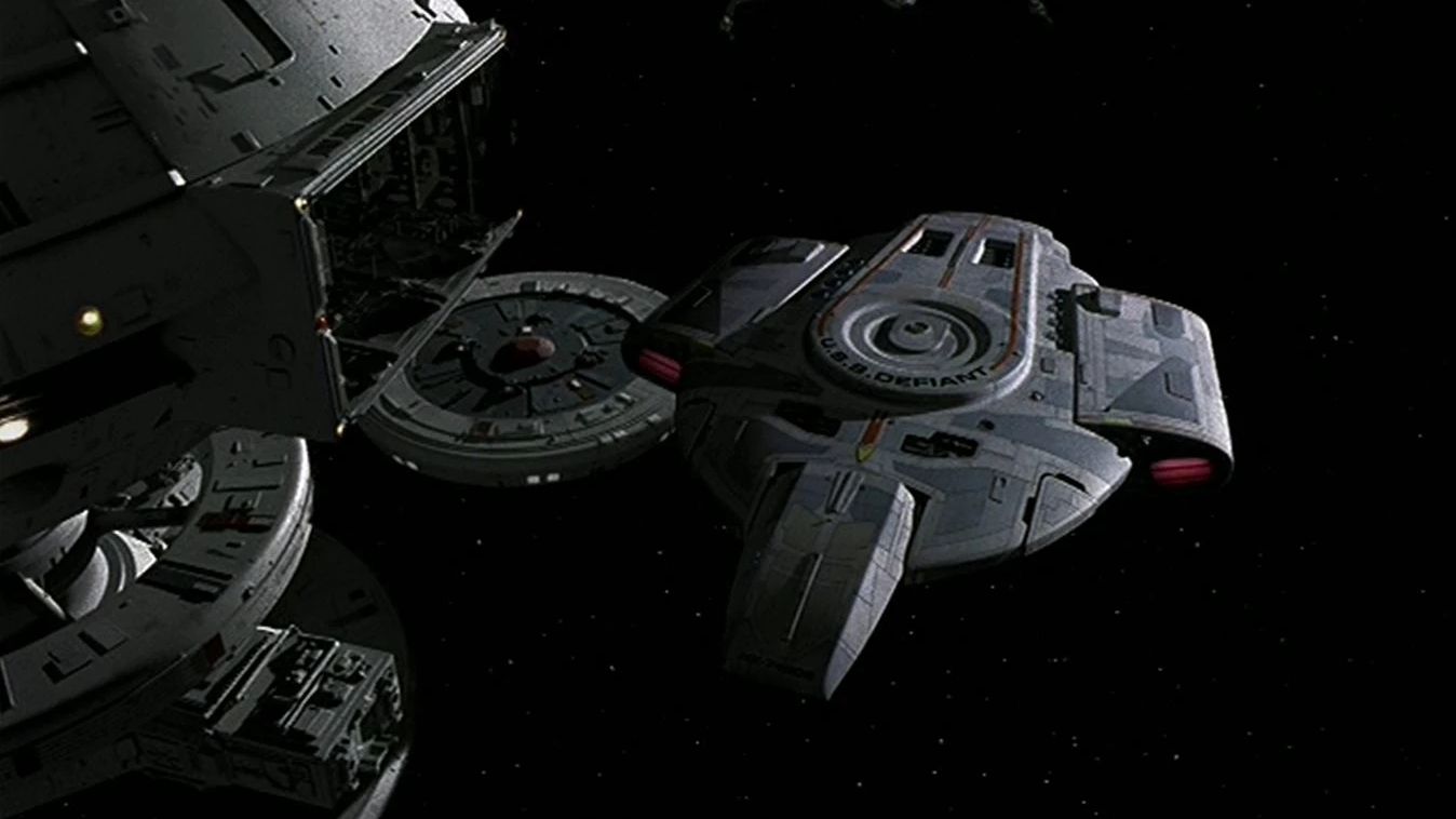 The USS Defiant from Star Trek: Deep Space Nine
