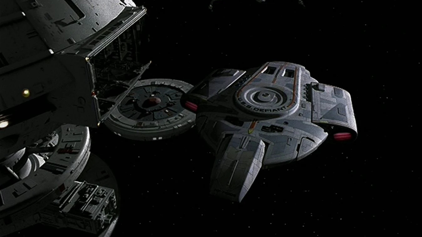 The USS Defiant from Star Trek: Deep Space Nine