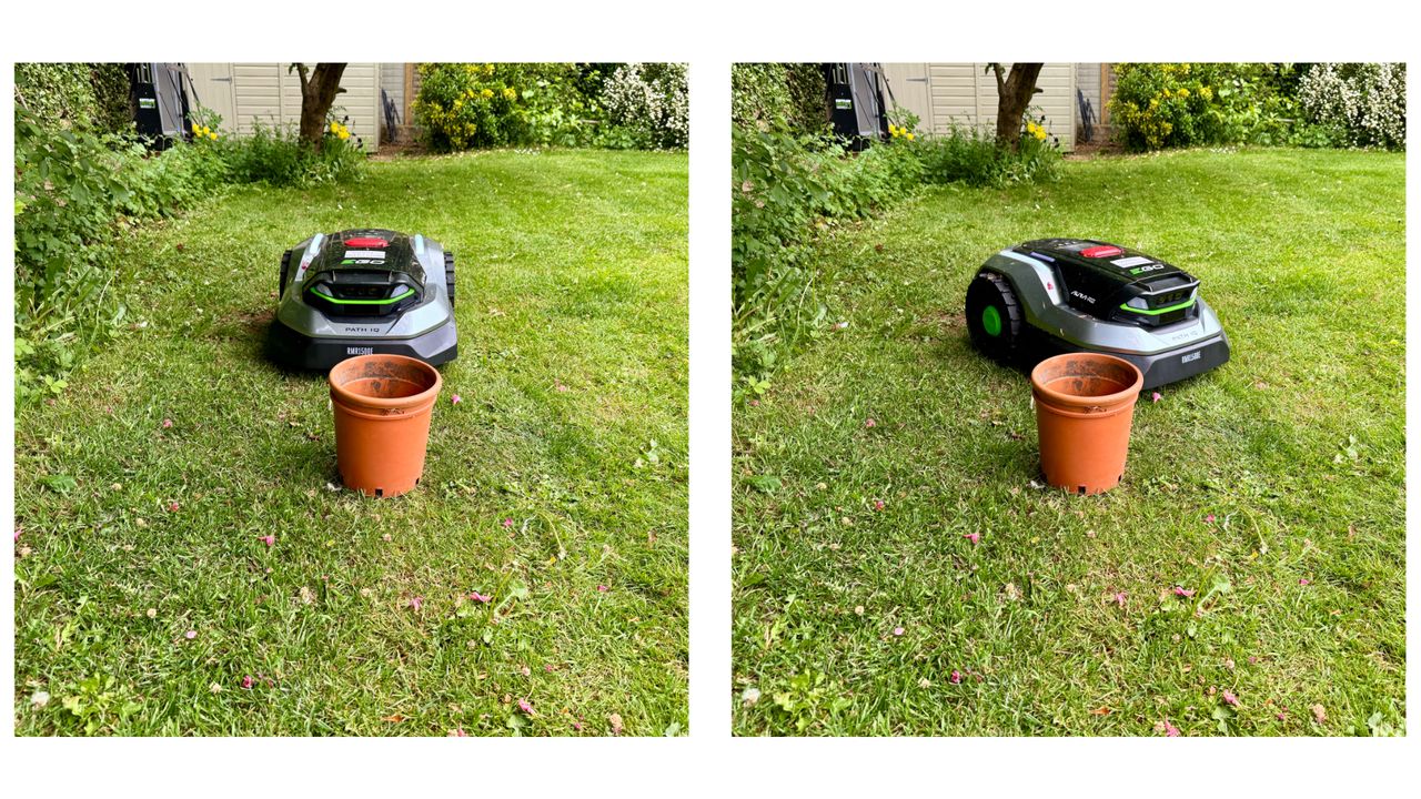 EGO AURA-R2 robot mower on my lawn full test