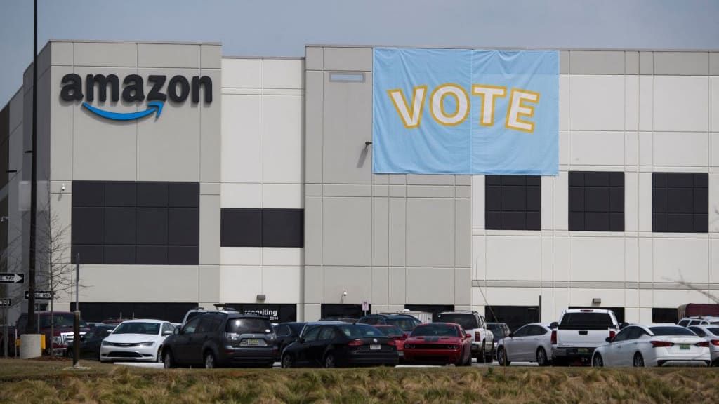 The Amazon warehouse in Bessemer, Alabama.