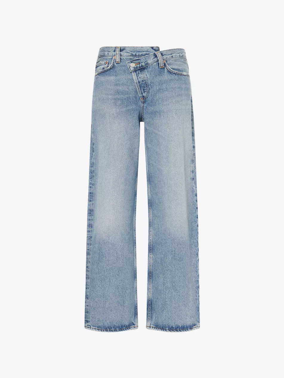 Arc Criss Cross Wide-Leg Denim-Blend Jeans - 23