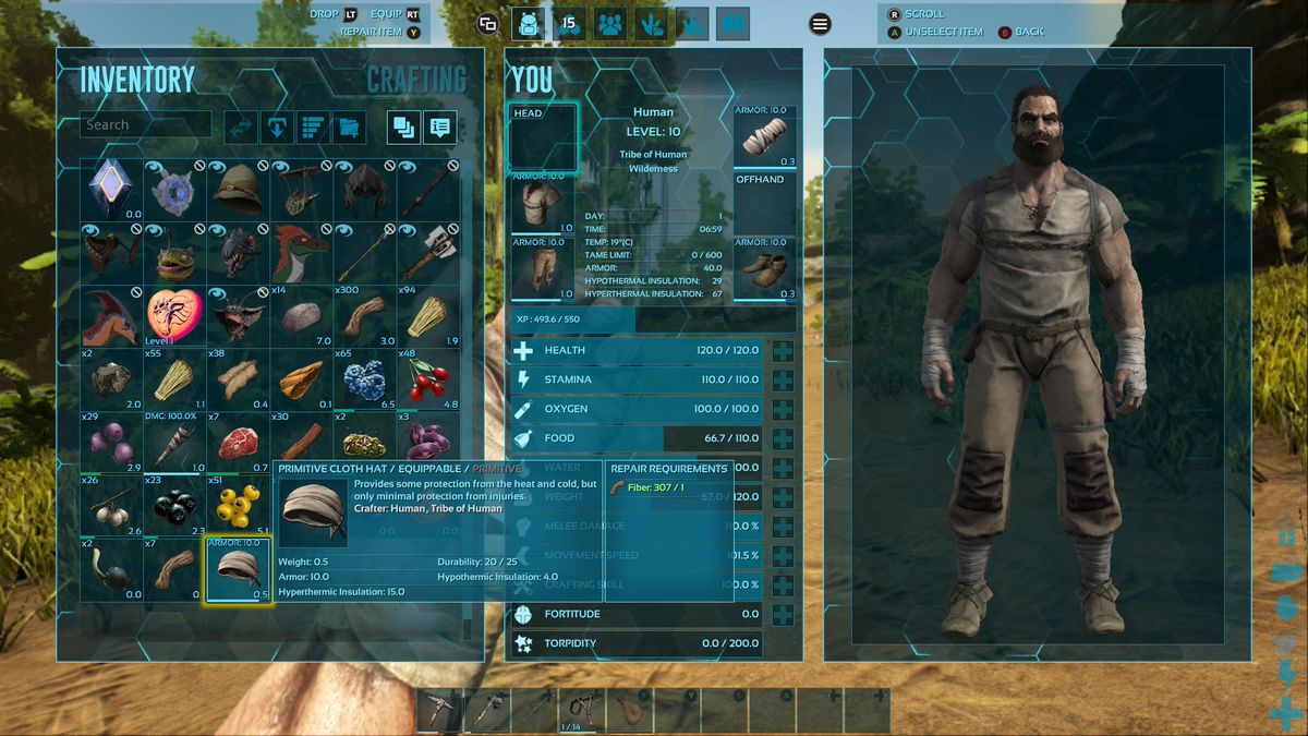 How to craft and equip clothing in Ark Survival Evolved GamesRadar+