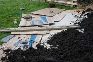 no dig garden method cardboard vegetable patch