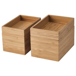 Dragan 4-Piece Bathroom Set - Bamboo