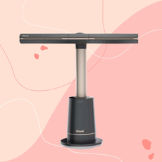 Shark TurboBlade fan on a pink background