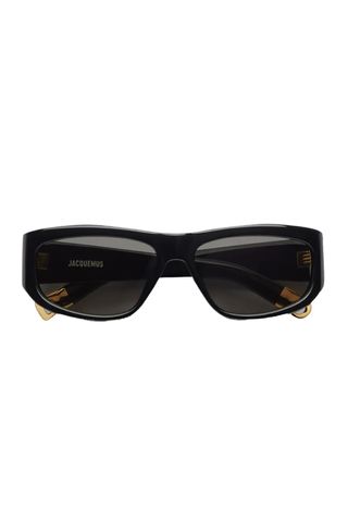 Les Lunettes Acetate Rectangle Sunglasses