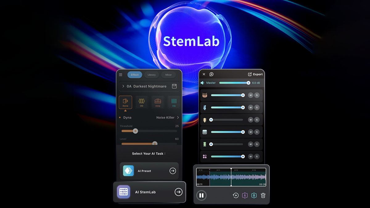 Mooer Audio StemLab is an AI feature that is being rolled out across its smart/intelligent amp lineup, promising to revolutionise practice and tone seeking