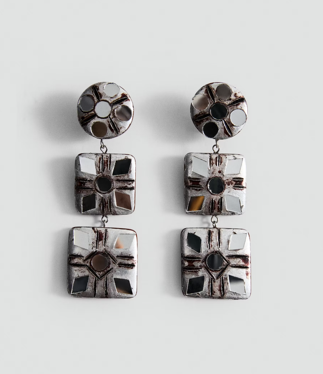 Mango Resin pendant earrings