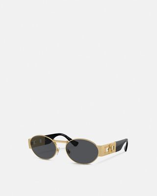 Medusa Deco Oval Sunglasses