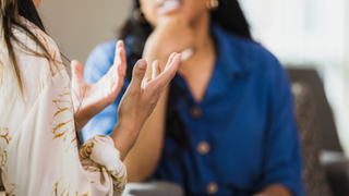 Woman having a therapy session